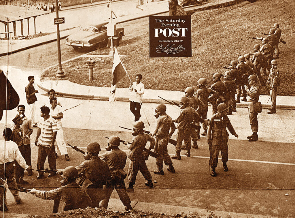 La revista Saturday Evening Post llama a los panameños que protestaban por la soberanía del territorio, “Insurgentes” y “fanáticos”.