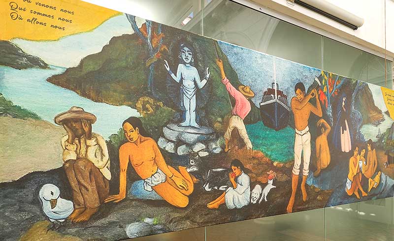 La Alianza Francesa exhibió recientemente una muestra de réplicas de las obras de Gauguin hechas para la película "Gauguin y el Canal".