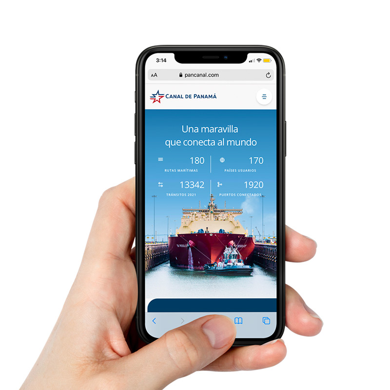 El Canal de Panamá invita a los visitantes a explorar la nueva versión de su sitio web corporativo: https://pancanal.com/.