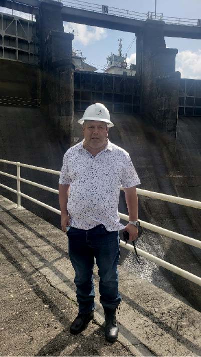 Ingeniero Albano Aguilar, hidrólogo a cargo de los trabajos